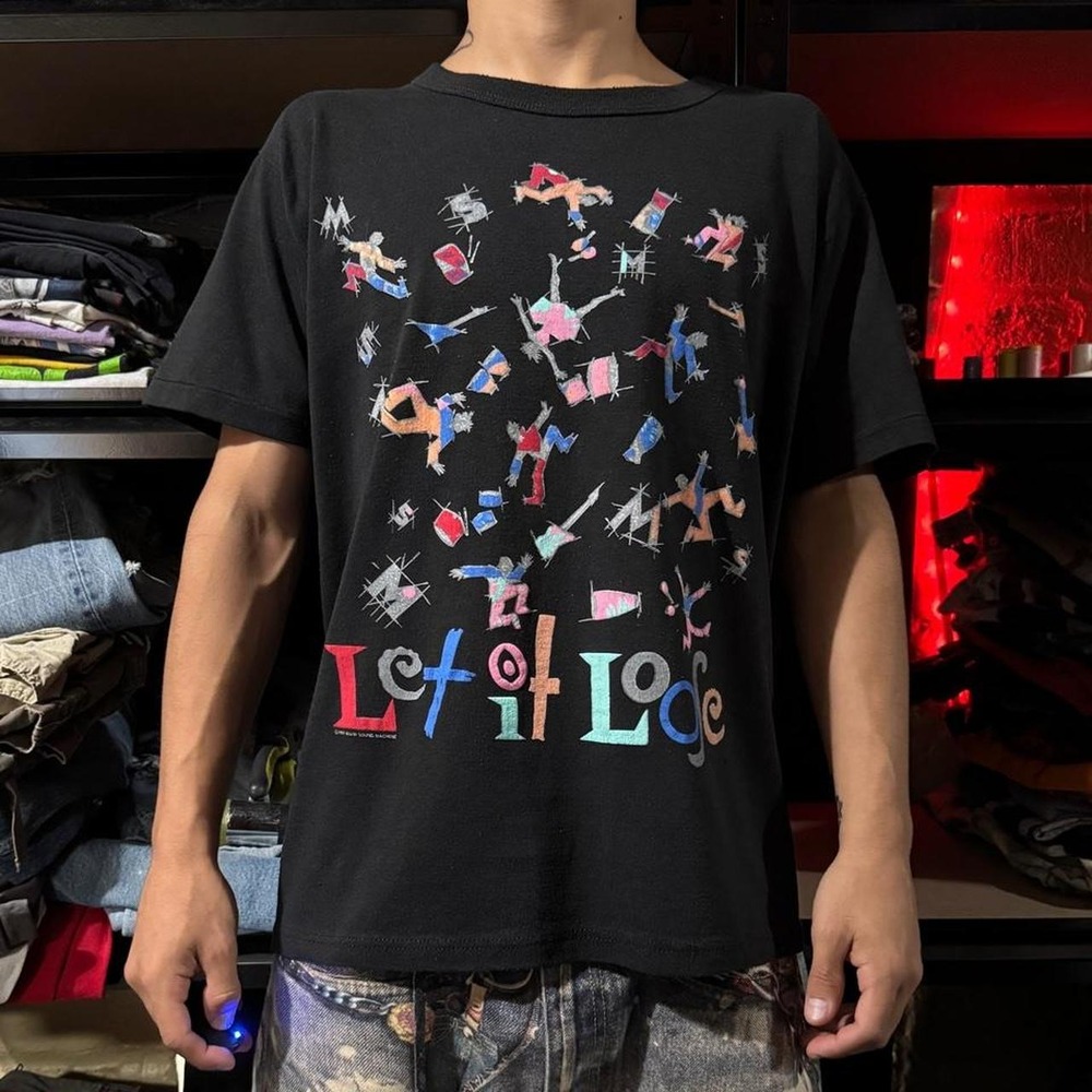 VINTAGE 87' Gloria Estefan SINGLE STITCH Black Let it Loose Tour Tee - Small